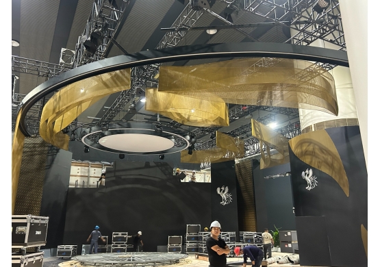 Installation site of Lexus booth at the 2023 Guangzhou Auto Show