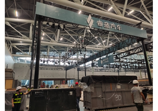 Installation site of Ruilan booth at the 2023 Guangzhou Auto Show