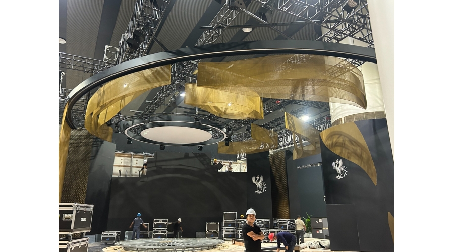 Installation site of Lexus booth at the 2023 Guangzhou Auto Show